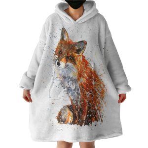 Fox Hoodie Wearable Blanket WB1436