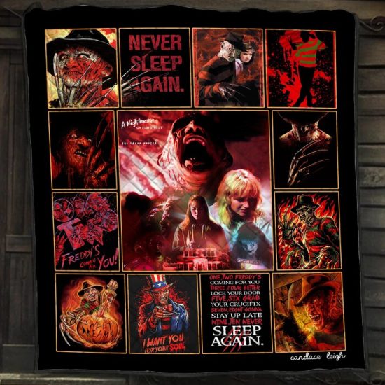 Freddy Krueger A Nightmare On Elm Street Horror Movie Halloween Fleece Blanket