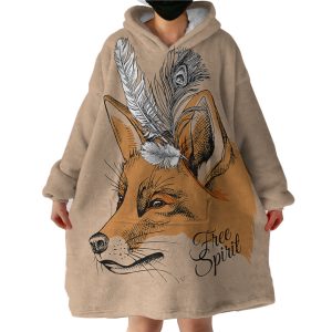 Free Spirit Fox Hoodie Wearable Blanket WB1181