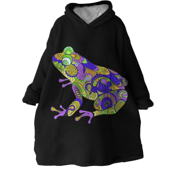 Frog Hoodie Wearable Blanket WB1473 1