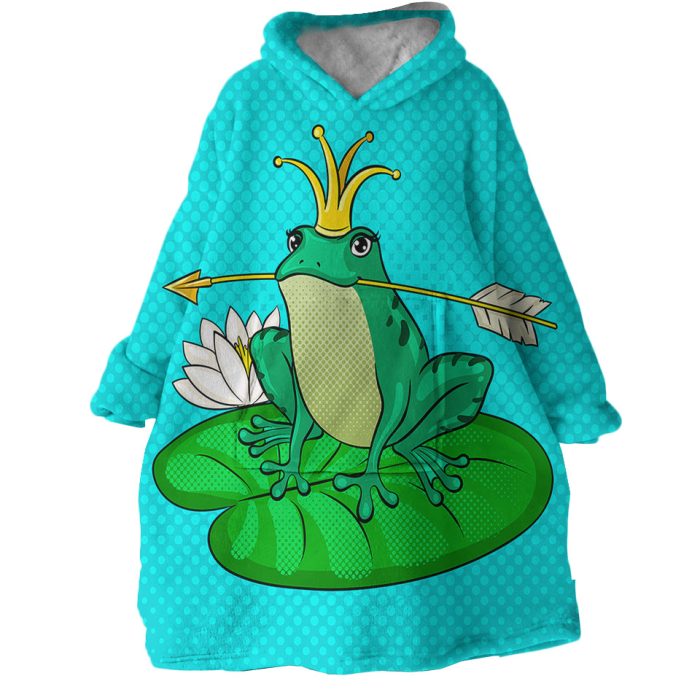 Frog Prince Hoodie Wearable Blanket WB1905 1