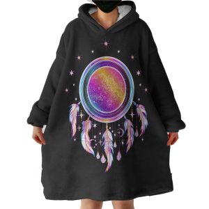 Galaxy Modern Blink Dream Catcher Hoodie Wearable Blanket WB0343