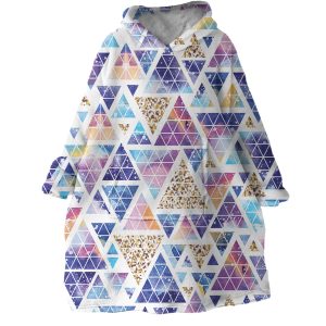 Geometric Patterns Hoodie Wearable Blanket WB2031 1