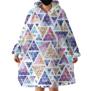 Geometric Patterns Hoodie Wearable Blanket WB2031