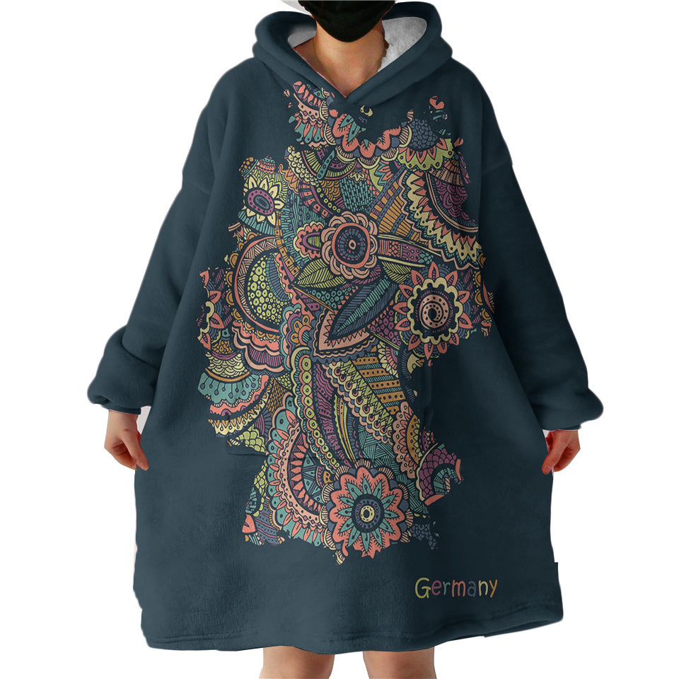 Germany-Territory-Hoodie-Wearable-Blanket-WB0793 Germany Territory Hoodie Wearable Blanket WB0793