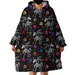 Ghost Unicorn Hoodie Wearable Blanket WB1704