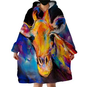Giraffe Hoodie Wearable Blanket WB1636