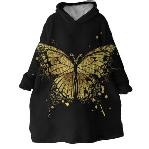Glided Butterfly Hoodie Wearable Blanket WB1952
