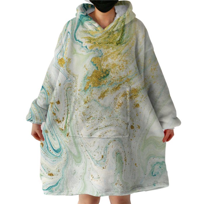 Glittered Stream Hoodie Wearable Blanket WB1143