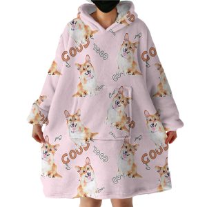 Good Corgi Hoodie Wearable Blanket WB1777