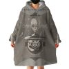 Gray-Brown Aliens Hoodie Wearable Blanket WB1273