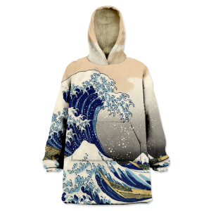 Great Wave Wearable Blanket Hoodie WB2152