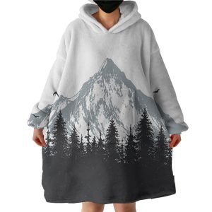 Grey Mountain Black Forest Hoodie Wearable Blanket WB0606