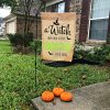Halloween A Witch Lives Here Personalized Garden Flag House Flag Double Sided Home Design Outdoor Porch