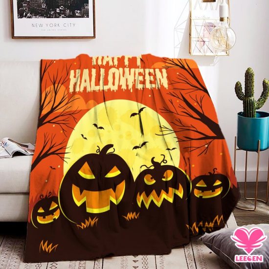 Halloween Blanket Halloween Decor Fall Blanket Halloween Pumpkin Pumpkin Decor Sofa Bedding Decor B114 3