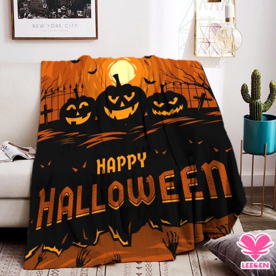 Halloween Blanket Halloween Decor Fall Blanket Halloween Pumpkin Pumpkin Decor Sofa Bedding Decor B115 3