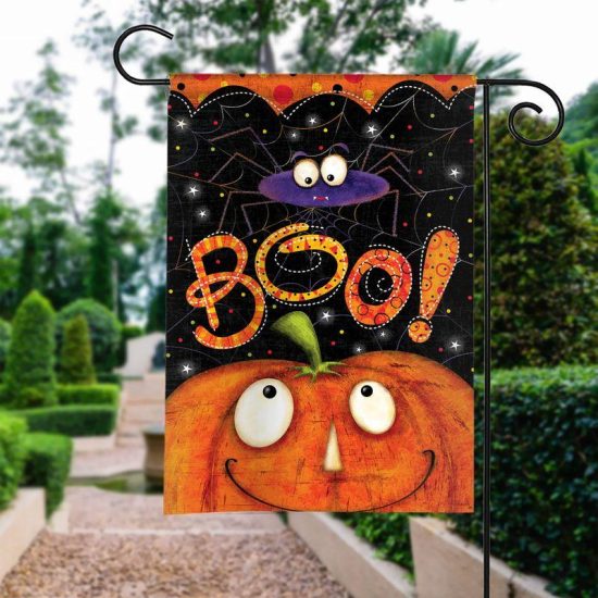 Halloween Boo Halloween Personalized Garden Flag House Flag Double Sided Home Design Outdoor Porch