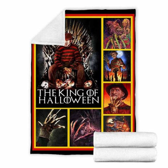 Halloween Characters Freddy Kruger Blanket Mink Sherpa Blanket Horror Movie Watching Blanket Halloween Blanket Jason Voorhees Michael 1