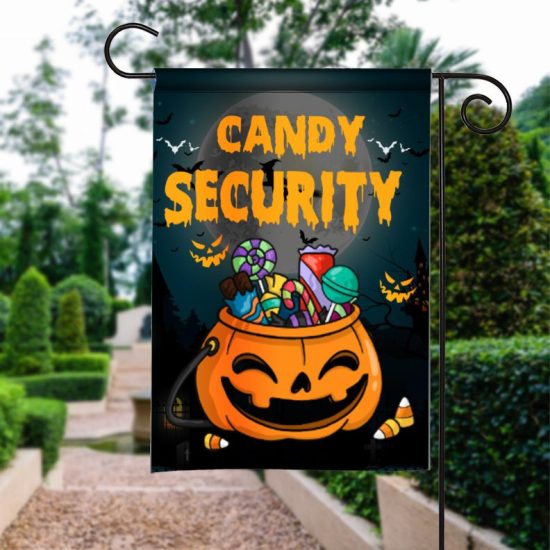 Halloween Flag Candy Security Halloween Pumpkin Halloween Garden Flag