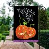 Halloween Flag Funny Pumpkin Trick or Treat Halloween Garden Flag
