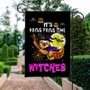 Halloween Flag Funny Sloth It's Hocus Pocus Time Witches Halloween Garden Flag Halloween Sloth Decor