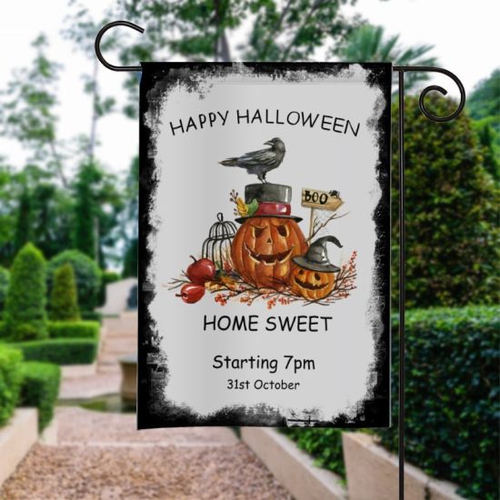 Halloween Flag Halloween Custome Party Scary Pumpkin Halloween Garden Flag