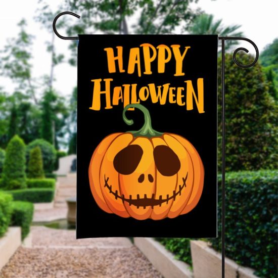 Halloween Flag Happy Halloween Pumpkin Jack O' Lantern Halloween Garden Flag