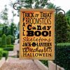 Halloween Flag Spirited Sayings Funny Halloween Garden Flag