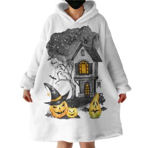 Halloween House Hoodie Wearable Blanket WB1986
