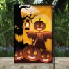 Halloween Scary Jack O'Lantern Scarecrow Personalized Garden Flag House Flag Double Sided Home Design Outdoor Porch