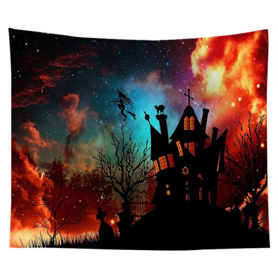 Halloween Tapestry Background Cloth Party Wall Decor