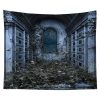 Halloween Tapestry Ghost House Tapestry Background Cloth Party Wall Decor