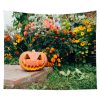 Halloween Tapestry Pumpkin Tapestry Background Cloth Bedroom Wall Decor