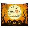 Halloween Tapestry Pumpkin Tapestry Background Cloth Bedroom Wall Decor