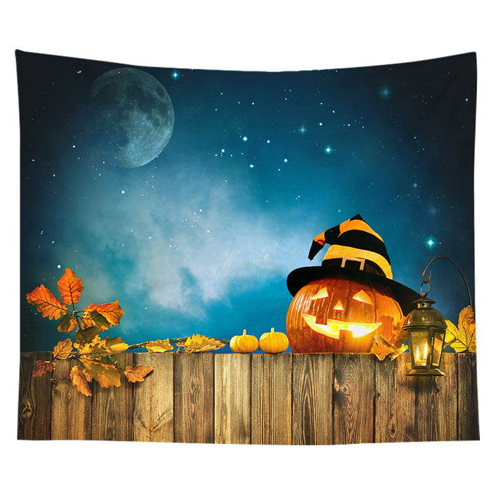 Halloween Tapestry Pumpkin Tapestry Background Cloth Party Wall Decor