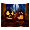 Halloween Tapestry Pumpkin Tapestry Background Cloth Party Wall Decor