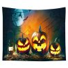 Halloween Tapestry Pumpkin Tapestry Background Cloth Party Wall Decor