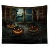 Halloween Tapestry Pumpkin Tapestry Background Cloth Party Wall Decor