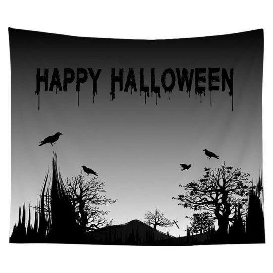 Halloween Tapestry Pumpkin Tapestry Background Cloth Party  Wall Decor