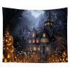 Halloween Tapestry Pumpkin Tapestry Background Cloth Party Wall Decor