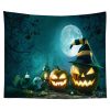 Halloween Tapestry Pumpkin Tapestry Background Cloth Party Wall Decor