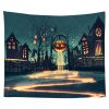 Halloween Tapestry Pumpkin Tapestry Background Cloth Party Wall Decor
