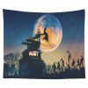 Halloween Tapestry Pumpkin Tapestry Background Cloth Party Wall Decor