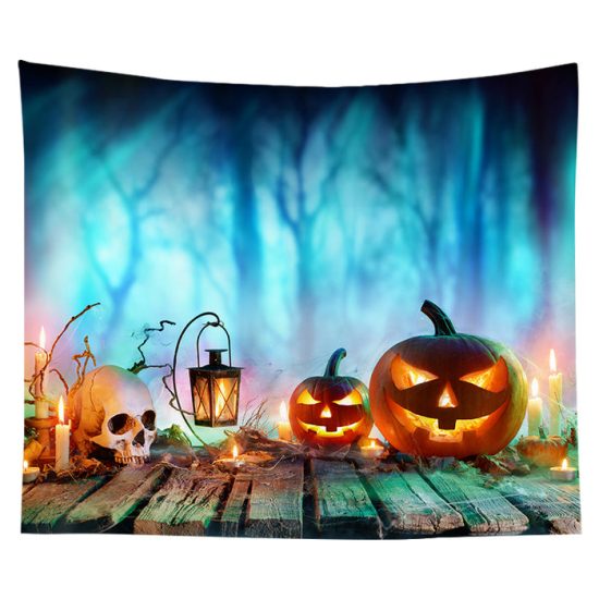 Halloween Tapestry Pumpkin Tapestry Background Cloth Party Wall Décor
