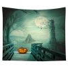 Halloween Tapestry Pumpkin Tapestry Background Cloth Party Wall Decor