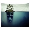 Halloween Tapestry Skull Tapestry Background Cloth Party Wall Decor