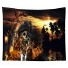 Halloween Tapestry Skull Tapestry Background Cloth Party Wall Decor