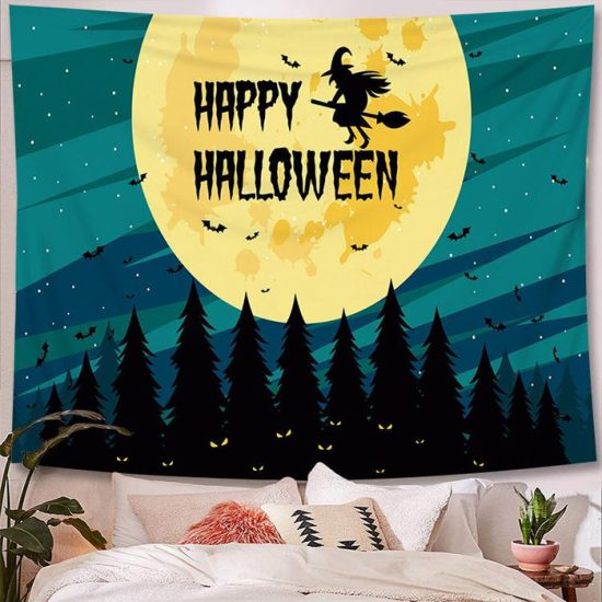 Halloween Tapestry Wall Hanging Tapestry Halloween Decoration Tapestry Wall Backdrop 23