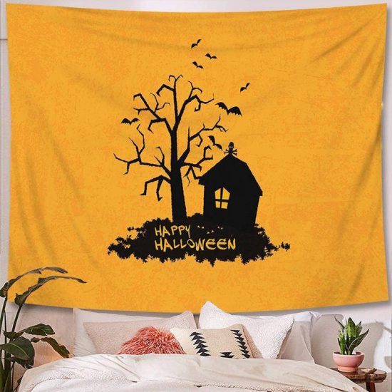 Halloween Tapestry Wall Hanging Tapestry Halloween Decoration Tapestry Wall Backdrop 30
