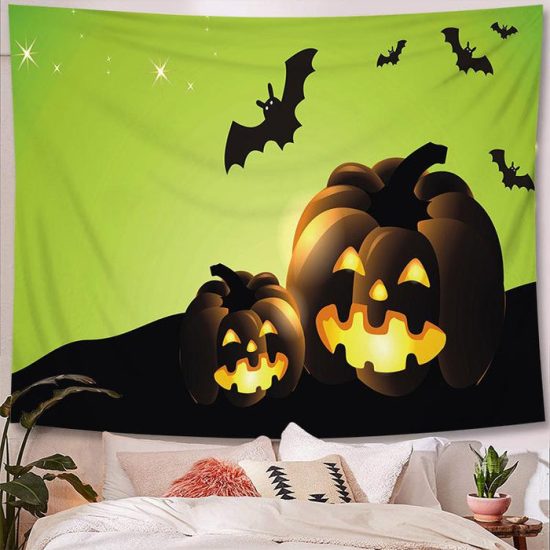 Halloween Tapestry Wall Hanging Tapestry Halloween Decoration Tapestry Wall Backdrop 33